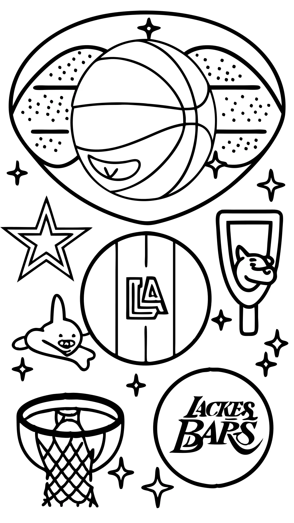 coloring pages lakers